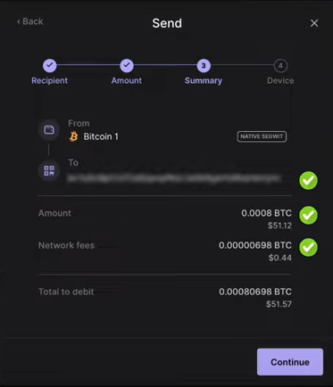 ví lạnh ledger