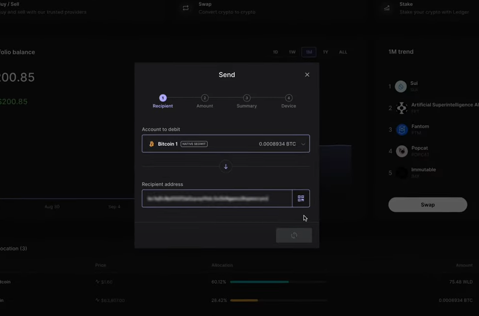 ví lạnh ledger