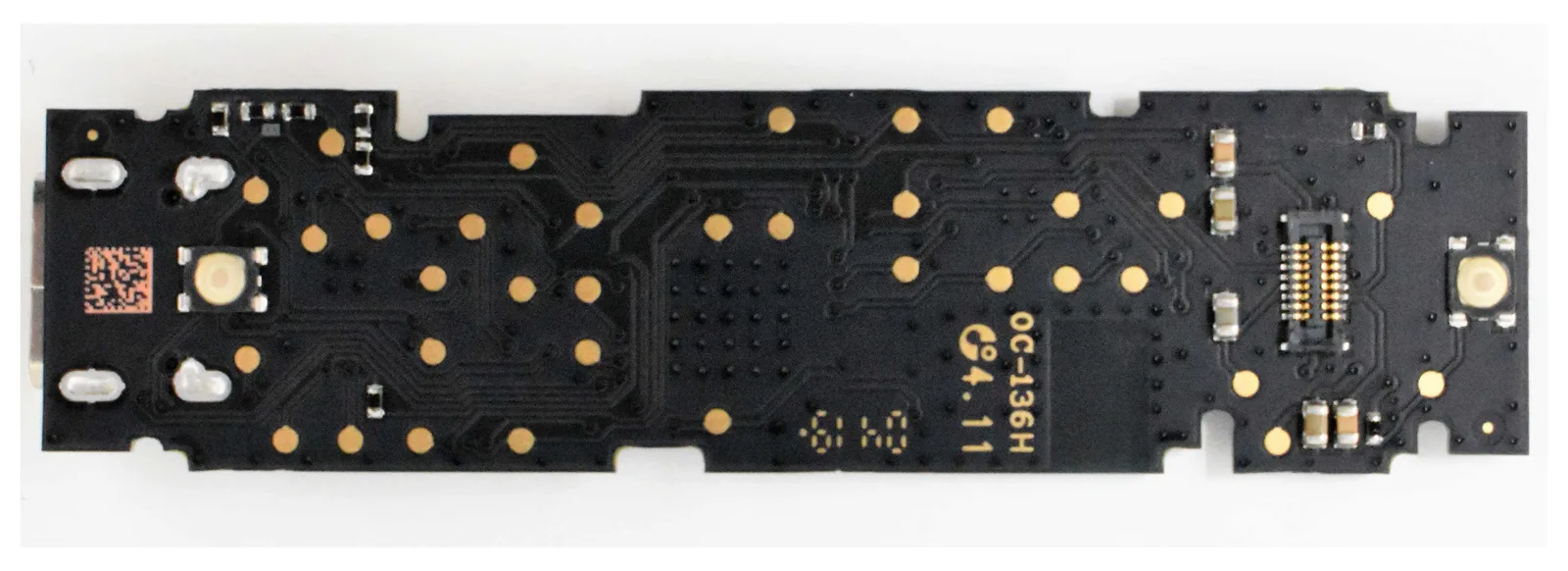 Bo mạch Ledger Nano X Revision 1 (PCB đen) mặt sau
