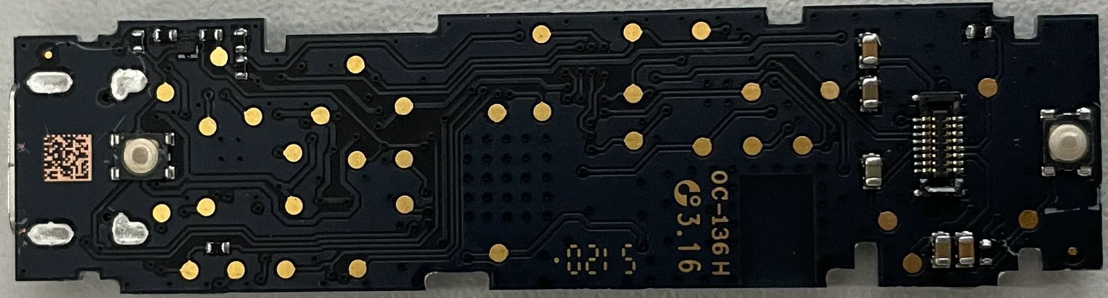 Bo mạch Ledger Nano X Revision 2 (PCB đen) mặt sau